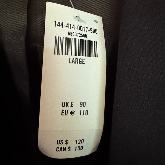 Abercrombie & Fitch Blazer Black Tailored Work Office Business Casual Large NWT - Picture 8 of 9